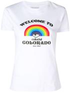 Chiara Ferragni Rainbow Print T-shirt - White