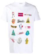 Moncler Multicoloured Logos Print T-shirt - White