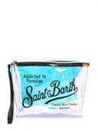 Mc2 Saint Barth Logo Zipped Pouch - Blue