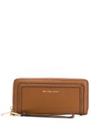 Michael Michael Kors Lexington Woven Detail Wallet - Brown