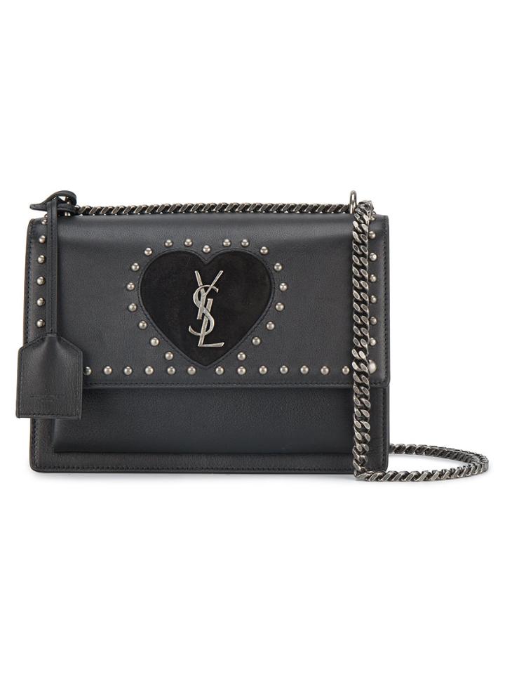 Saint Laurent Medium Black Sunset Monogram Shoulder Bag