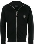 Philipp Plein Front Zip Turtleneck Jumper - Black