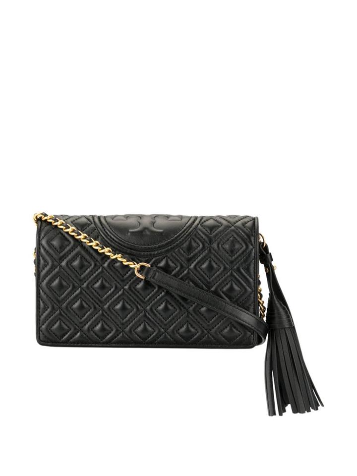 Tory Burch Fleming Wallet Cross-body Bag - Black