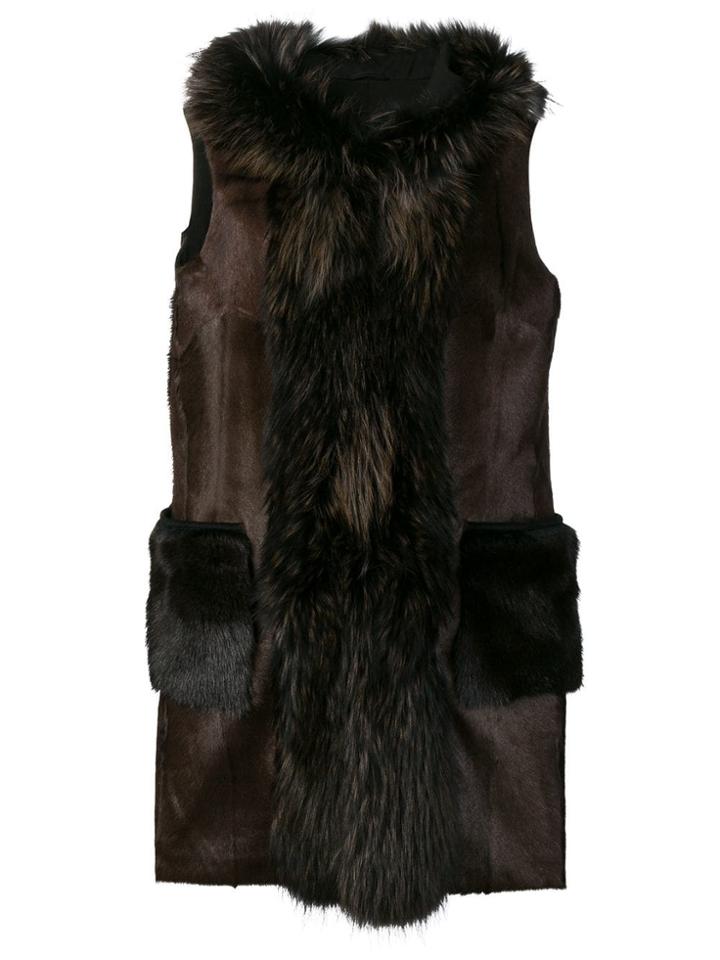 S.w.o.r.d 6.6.44 Hooded Sleeveless Coat - Black