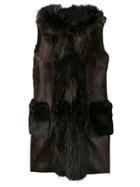S.w.o.r.d 6.6.44 Hooded Sleeveless Coat - Black