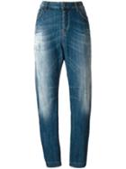 Twin-set High-rise Tapered Jeans, Women's, Size: 25, Blue, Cotton/spandex/elastane