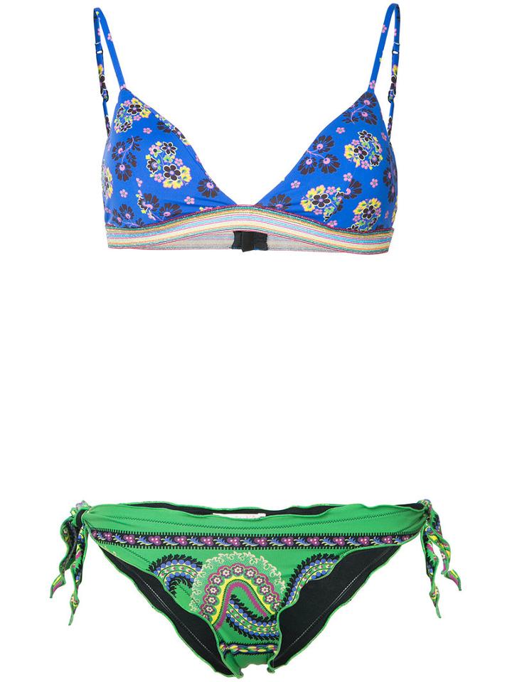 Anjuna - Giovannamix Bikini - Women - Polyamide/spandex/elastane - Xs, Blue, Polyamide/spandex/elastane