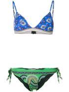 Anjuna - Giovannamix Bikini - Women - Polyamide/spandex/elastane - Xs, Blue, Polyamide/spandex/elastane