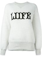 Sacai Printed Sweatshirt, Women's, Size: 2, Nude/neutrals, Cotton/nylon
