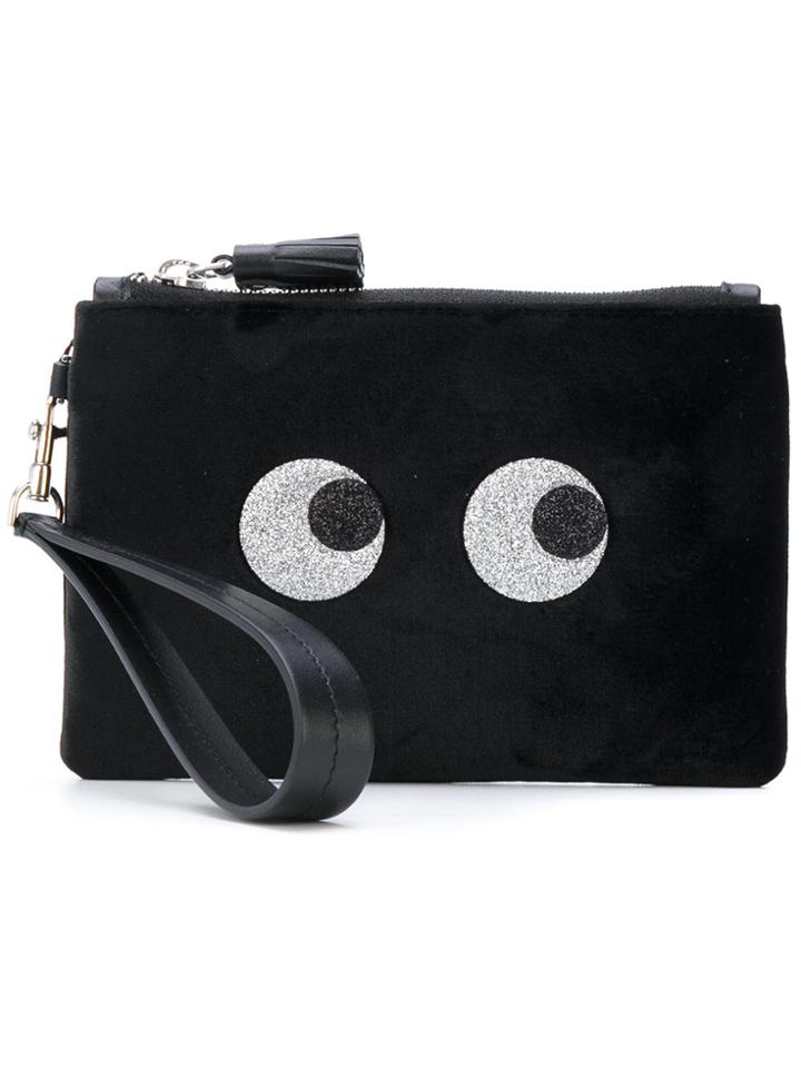 Anya Hindmarch 'eyes' Clutch Bag - Black