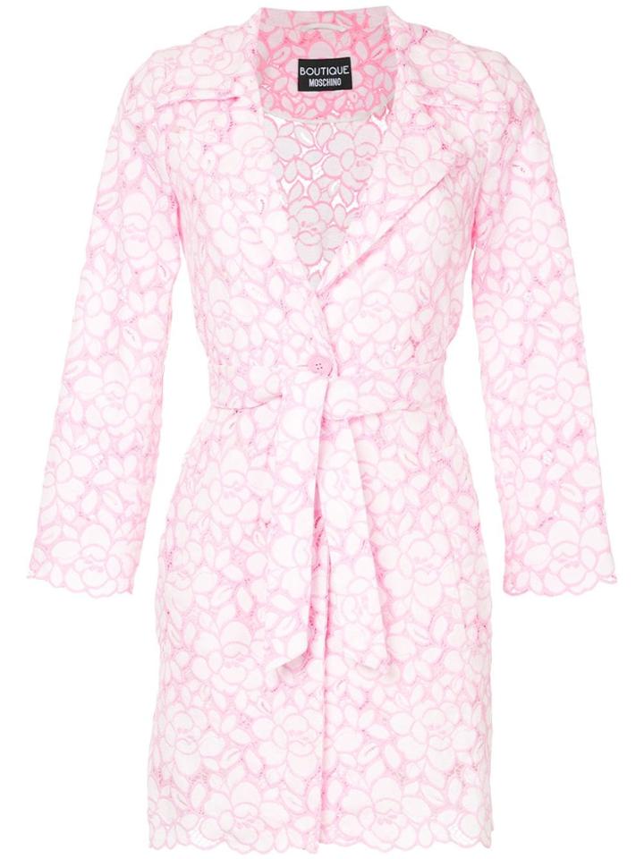 Boutique Moschino Floral Pattern Jacket - Pink