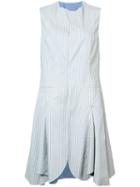 Renli Su - Sleeveless Skirted Jacket - Women - Cotton - M, Blue, Cotton