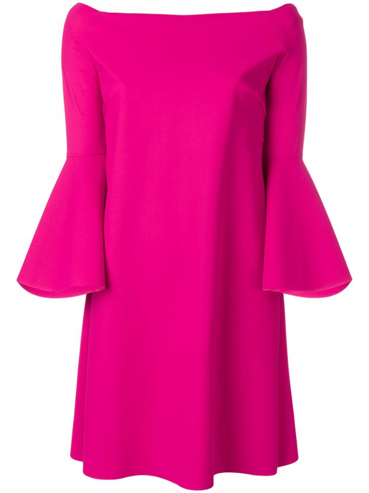 Chiara Boni La Petite Robe Bell Sleeves Dress - Pink & Purple
