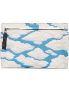 Loewe Cloud Print Clutch - Blue