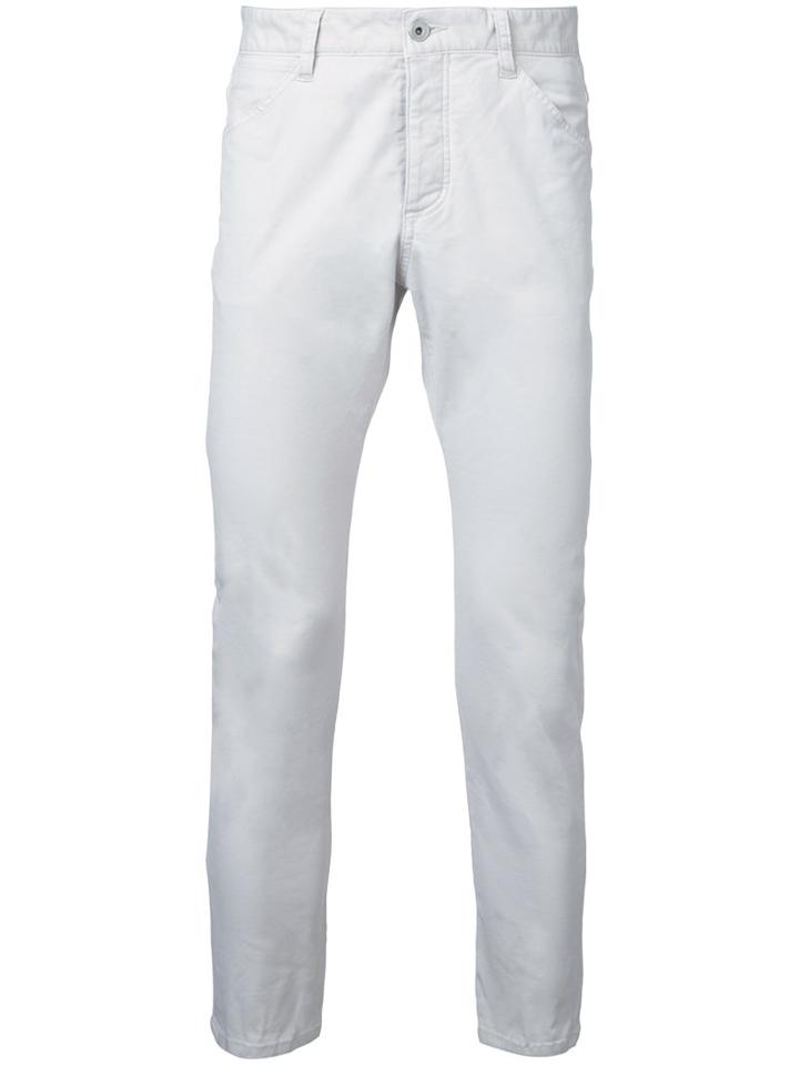 Kazuyuki Kumagai Straight-leg Jeans, Men's, Size: 1, White, Cotton/nylon/polyurethane