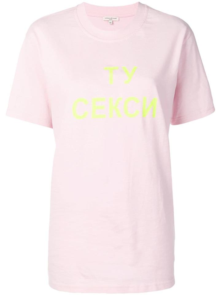 Natasha Zinko Graphic Print T-shirt - Pink