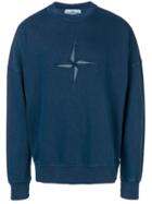 Stone Island Front Logo Sweatshirt - Blue