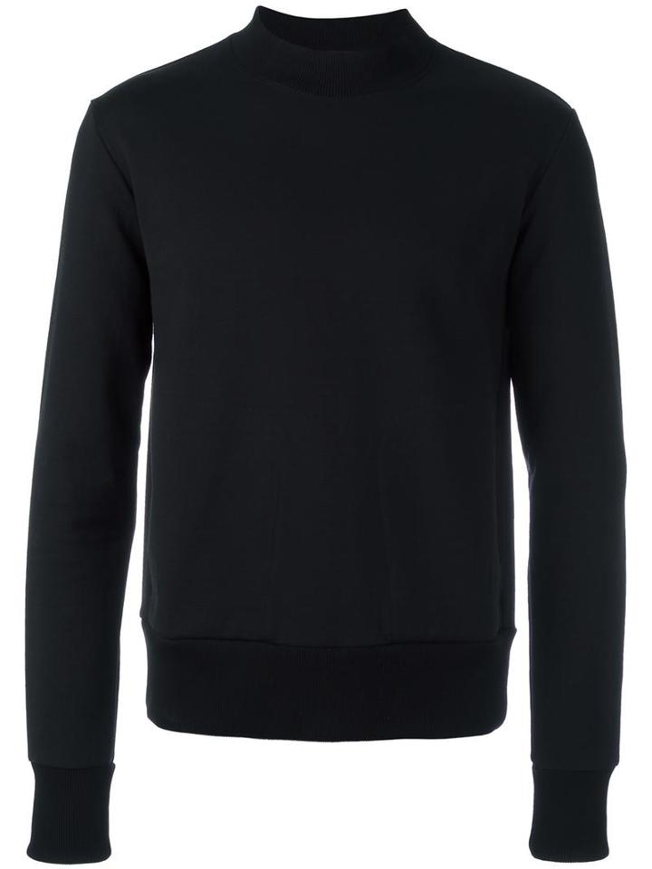 Haus By Ggdb Mock Neck Sweatshirt, Men's, Size: Medium, Black, Cotton/polyamide/polyester