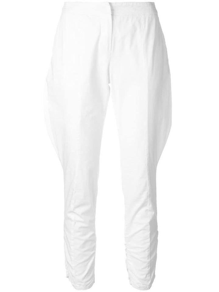 Giorgio Armani Pre-owned Baggy Detail Cropped Trousers - White