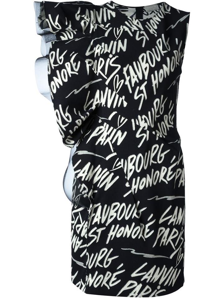 Lanvin Logo Sleeveless Dress