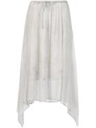 Raquel Allegra Handkerchief Printed Skirt