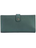Coach Trifold Metallic Wallet - Green