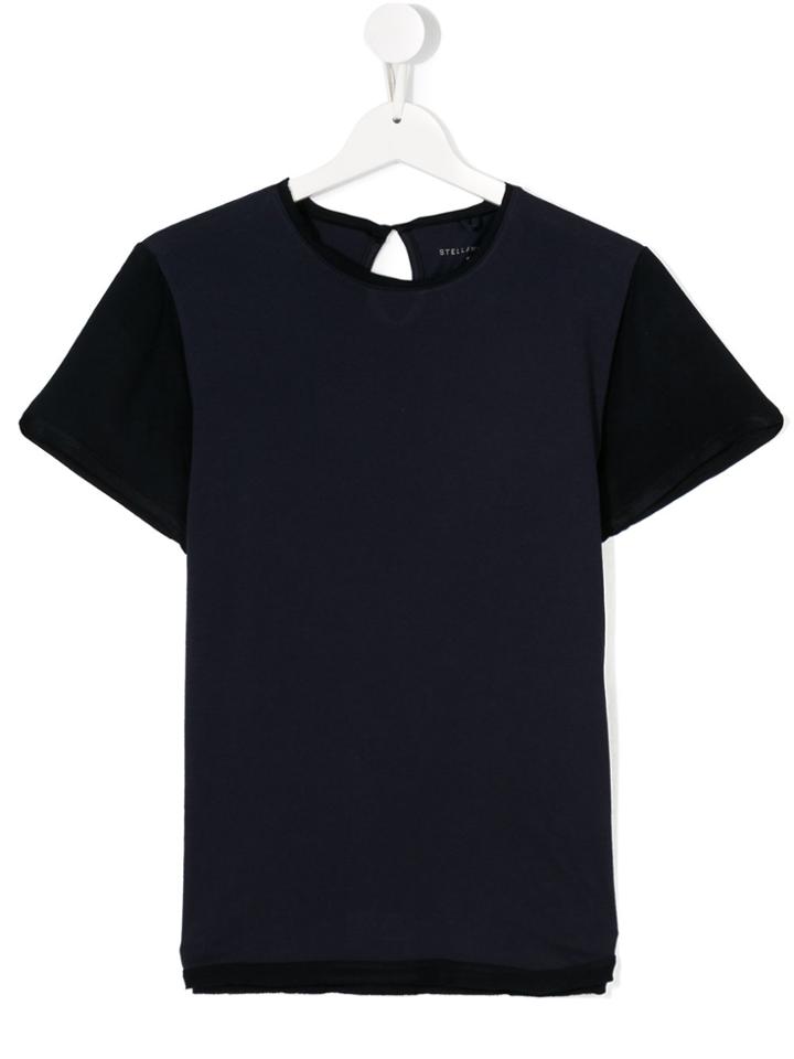 Stella Mccartney Kids Panelled T-shirt - Blue
