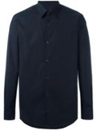 Z Zegna Classic Shirt, Men's, Size: 39, Blue, Cotton/spandex/elastane