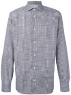 Eleventy Gingham Check Shirt, Men's, Size: 41, Blue, Cotton/polyamide/spandex/elastane