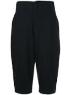 Comme Des Garçons Vintage Structured Cropped Trousers - Blue