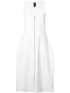 Vera Wang V-neck Bell Dress, Women's, Size: 2, White, Cotton/nylon/wool