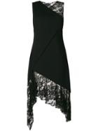 Givenchy Asymmetric Flared Dress - Black