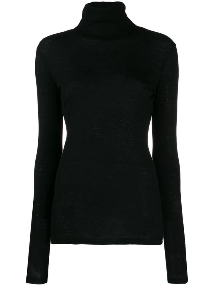 Closed Turtleneck Sweatshirt - Black