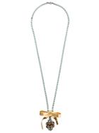 Marni Strass Bow Necklace - Green