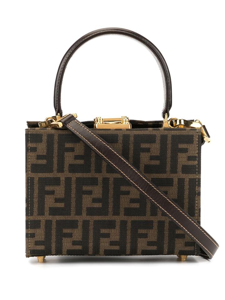 Fendi Pre-owned Zucca Pattern 2way Hand Bag Box - Brown