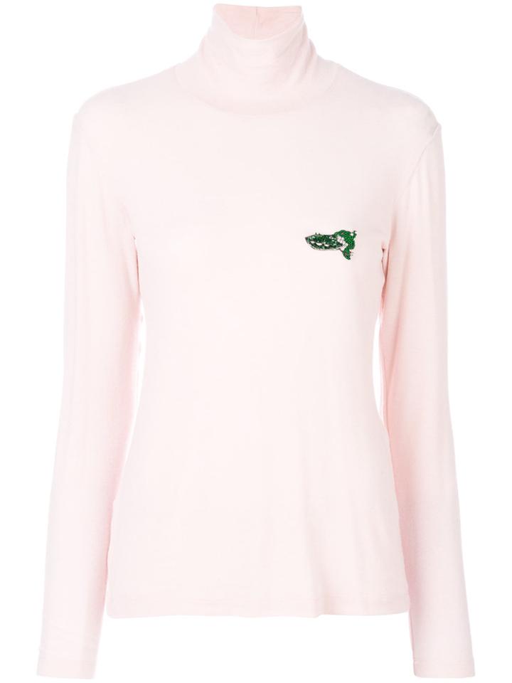 Vivetta Nizza Turtle-neck Sweater - Pink & Purple