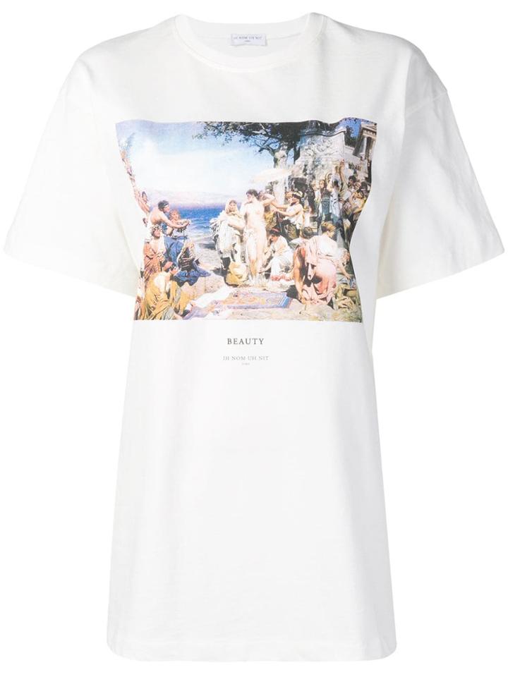 Ih Nom Uh Nit Beauty Print T-shirt - White