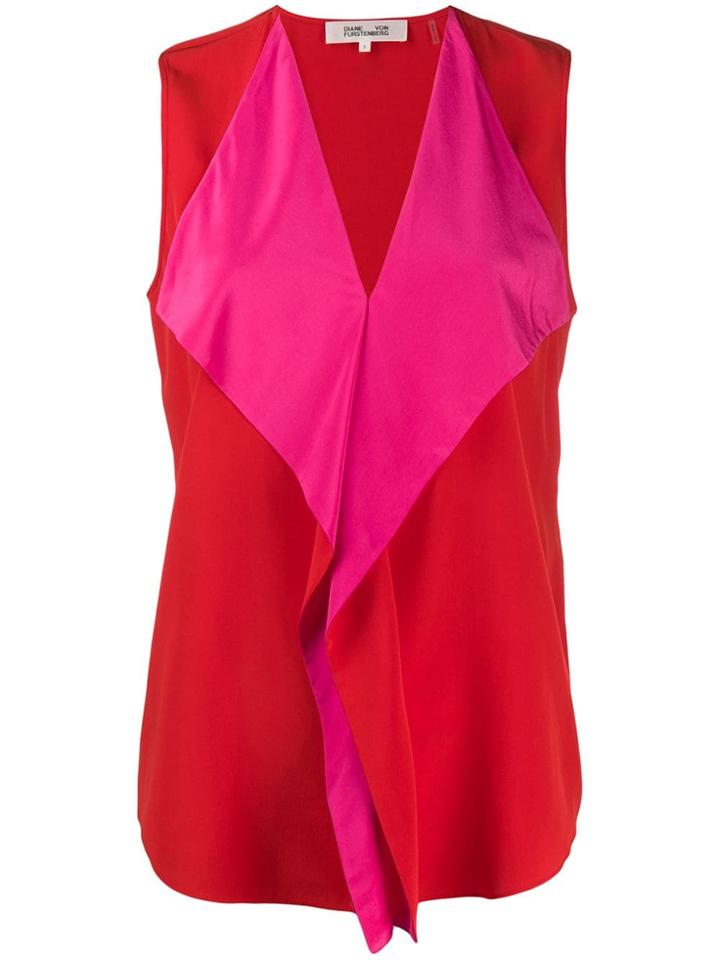 Dvf Diane Von Furstenberg Isabel Top - Red