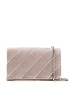 Casadei Diagonal Stud Shoulder Bag - Neutrals