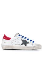 Golden Goose Deluxe Brand American Flag Low Top Trainers - White