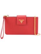 Prada Saffiano Cross-body Bag - Red