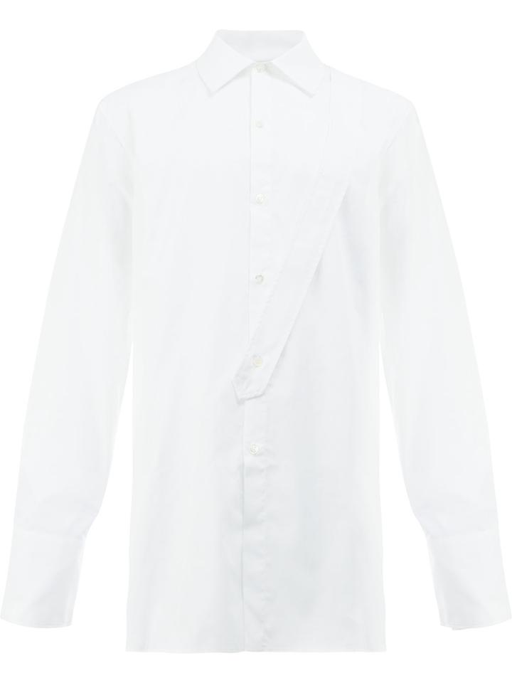 Delada Straps Detailing Shirt - White