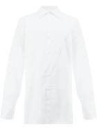 Delada Straps Detailing Shirt - White