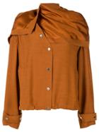 3.1 Phillip Lim Removable Scarf Jacket - Brown