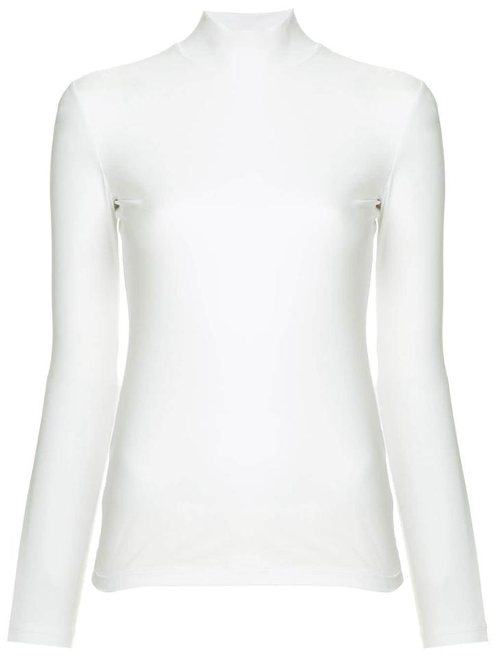 We11done Slim-fit Turtleneck Top - White