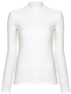 We11done Slim-fit Turtleneck Top - White