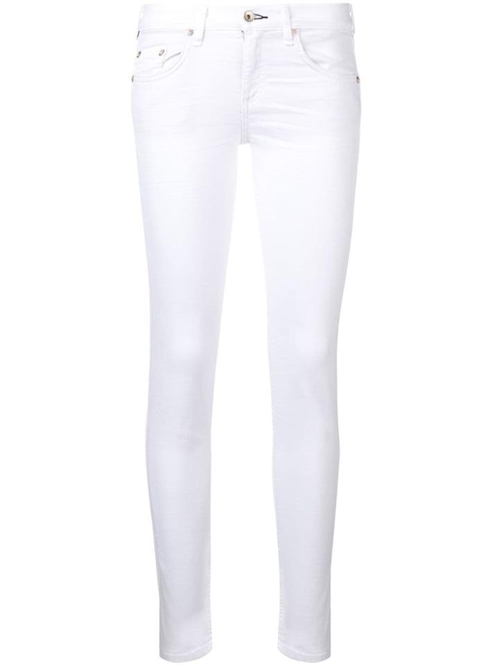 Rag & Bone Cropped Skinny Jeans - Aged Bright White