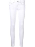 Rag & Bone Cropped Skinny Jeans - Aged Bright White