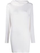 Missoni Knitted Hoody Dress - White