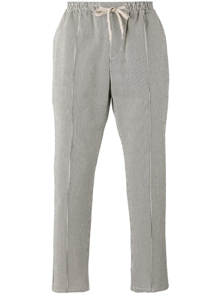 A Kind Of Guise - Striped Trousers - Men - Cotton/lyocell - 52, Black, Cotton/lyocell